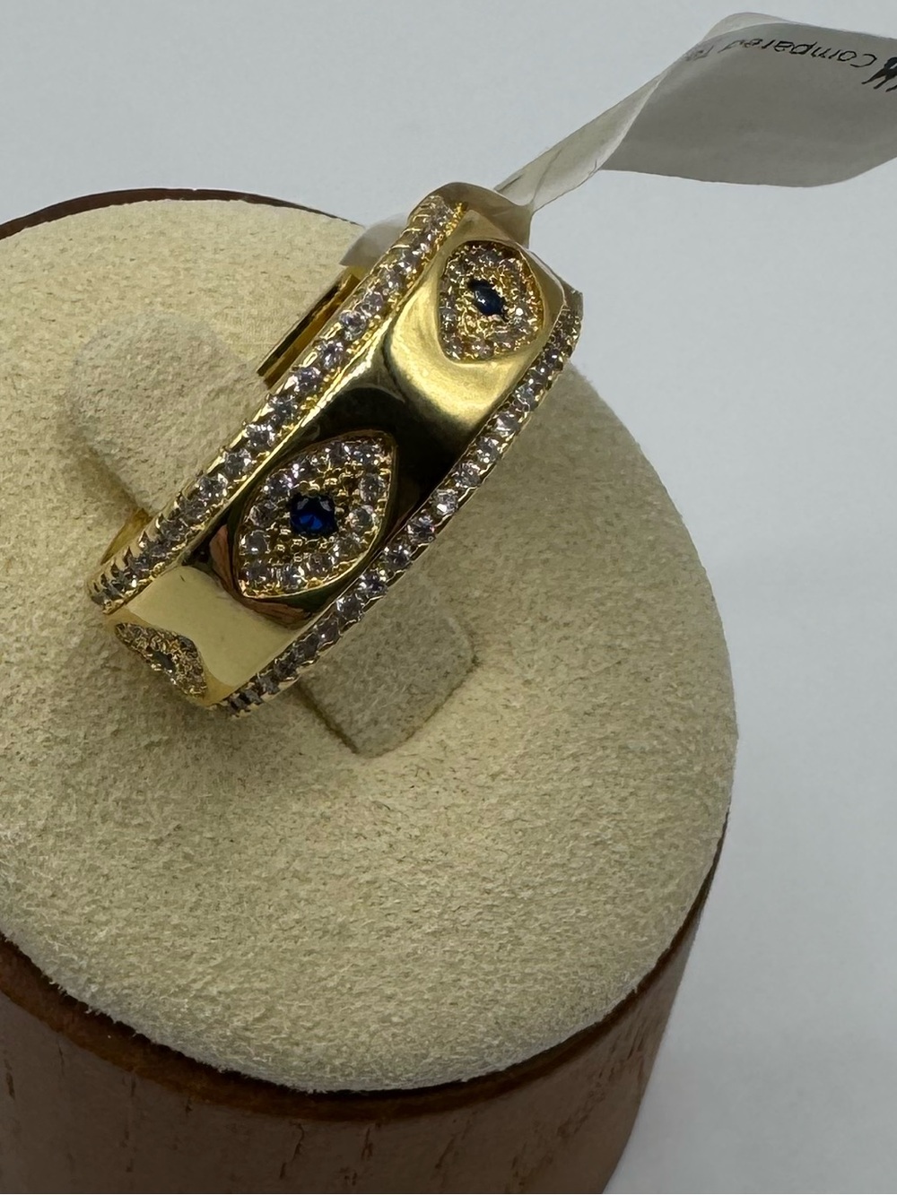 18k Sapphire Evil Eye Band - Picture 12 of 13
